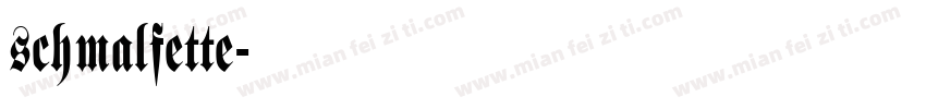 schmalfette字体转换