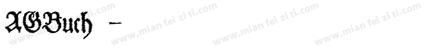 AGBuch字体字体转换