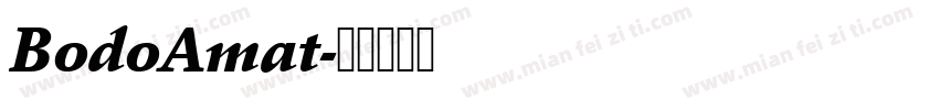BodoAmat字体转换