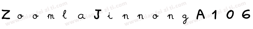 ZoomlaJinnongA106字体转换
