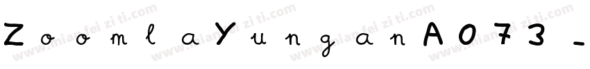 ZoomlaYunganA073字体转换