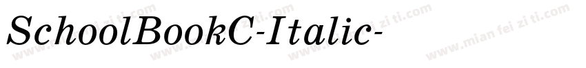SchoolBookC-Italic字体转换