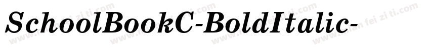 SchoolBookC-BoldItalic字体转换