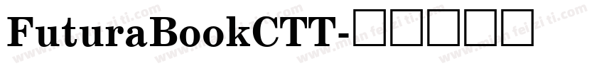 FuturaBookCTT字体转换