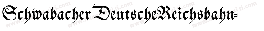 SchwabacherDeutscheReichsbahn字体转换