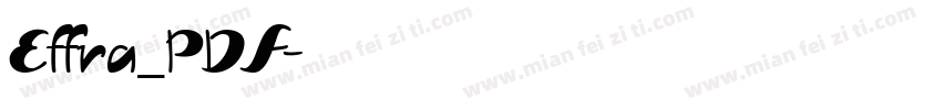 Effra_PDF字体转换