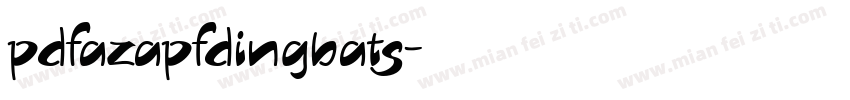 pdfazapfdingbats字体转换