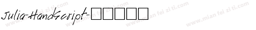 Julia-HandScript字体转换
