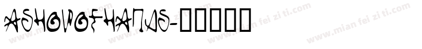 AShowofhands字体转换