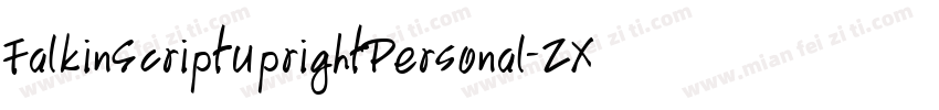 FalkinScriptUprightPersonal-ZXL8字体转换