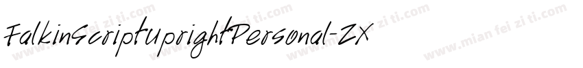 FalkinScriptUprightPersonal-ZXL8字体转换