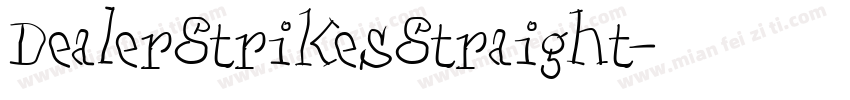 DealerStrikesStraight字体转换