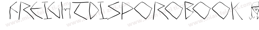 freightdisporobook字体转换