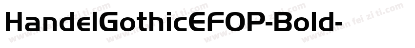 HandelGothicEFOP-Bold字体转换