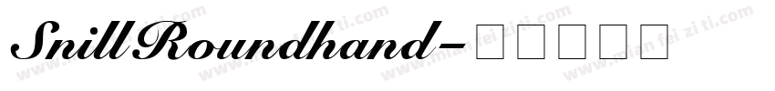 SnillRoundhand字体转换