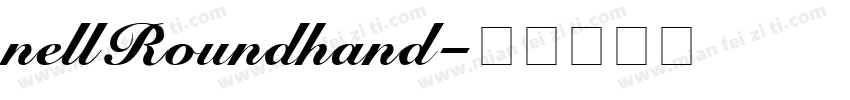 nellRoundhand字体转换