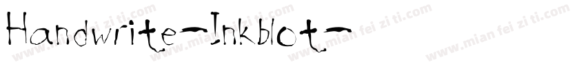Handwrite-Inkblot字体转换