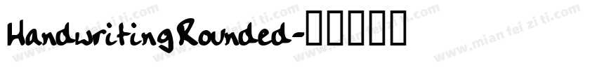 HandwritingRounded字体转换