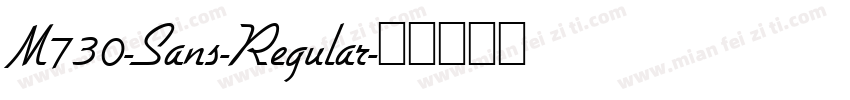 M730-Sans-Regular字体转换