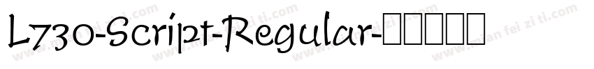 L730-Script-Regular字体转换