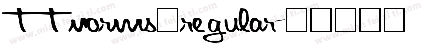 ttnorms一regular字体转换