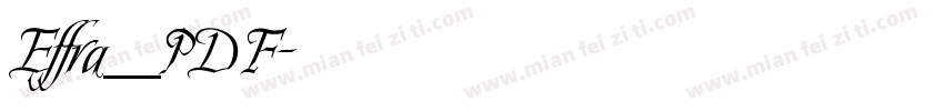Effra_PDF字体转换