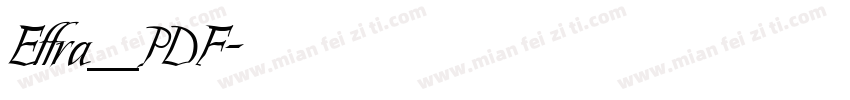 Effra_PDF字体转换