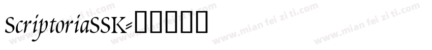 ScriptoriaSSK字体转换
