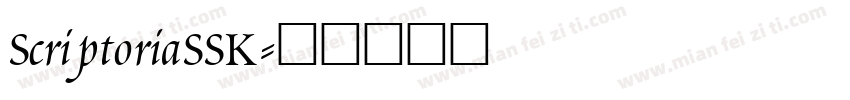 ScriptoriaSSK字体转换