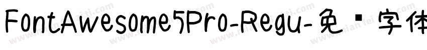 FontAwesome5Pro-Regu字体转换