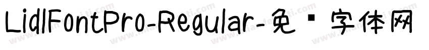 LidlFontPro-Regular字体转换