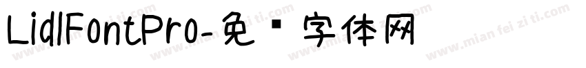 LidlFontPro字体转换