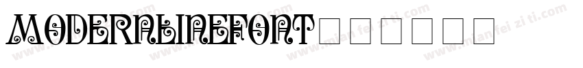 modernlinefont字体转换