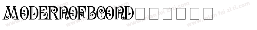modernofbcond字体转换