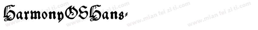 HarmonyOSHans字体转换