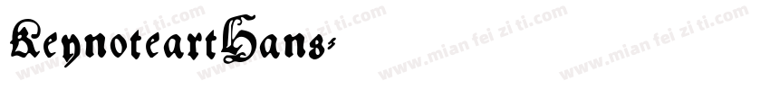 KeynoteartHans字体转换