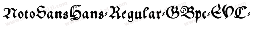 NotoSansHans-Regular-GBpc-EUC-H字体转换