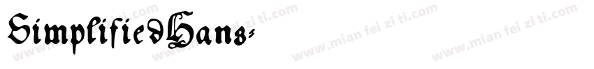 SimplifiedHans字体转换