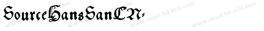 SourceHansSanCN字体转换