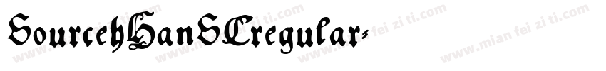 SourcehHanSCregular字体转换