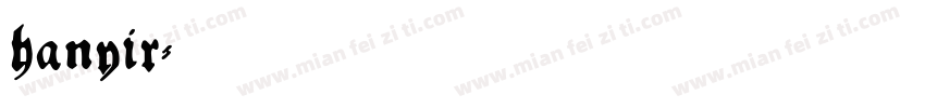 hanyir字体转换