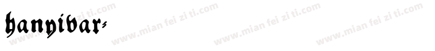 hanyivar字体转换