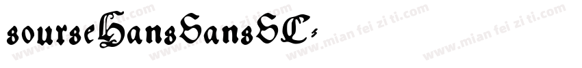 sourseHansSansSC字体转换
