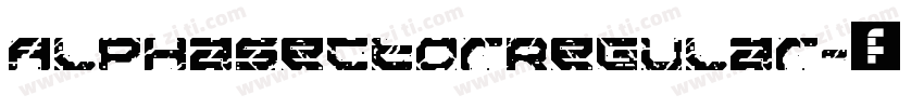 AlphaSectorRegular字体转换