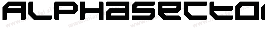 AlphaSectorRegular字体转换