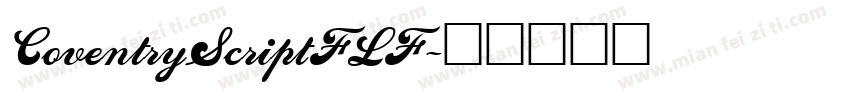 CoventryScriptFLF字体转换