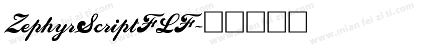 ZephyrScriptFLF字体转换