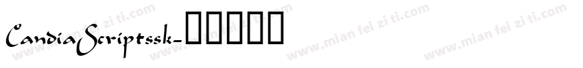 CandiaScriptssk字体转换