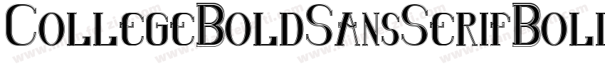 CollegeBoldSansSerifBold字体转换