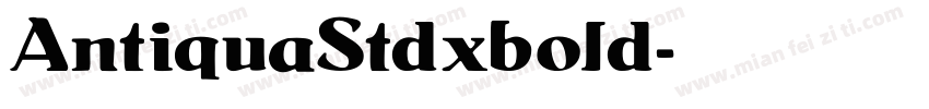 AntiquaStdxbold字体转换